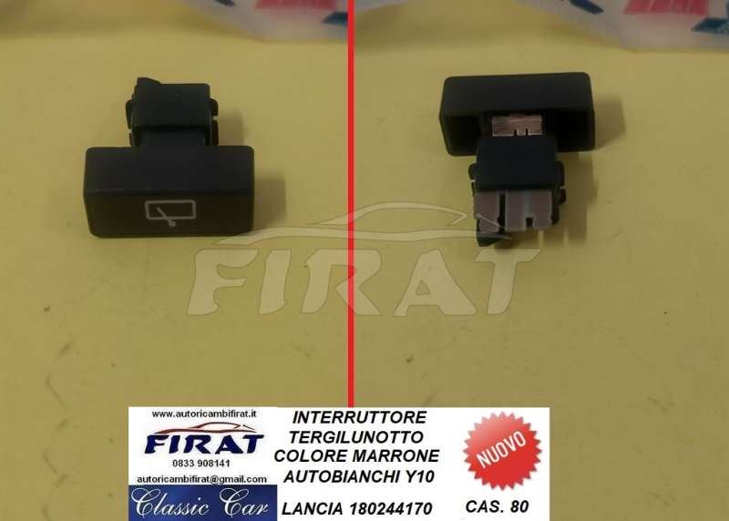 INTERRUTTORE TERGILUNOTTO AUTOBIANCHI Y10 MARRONE